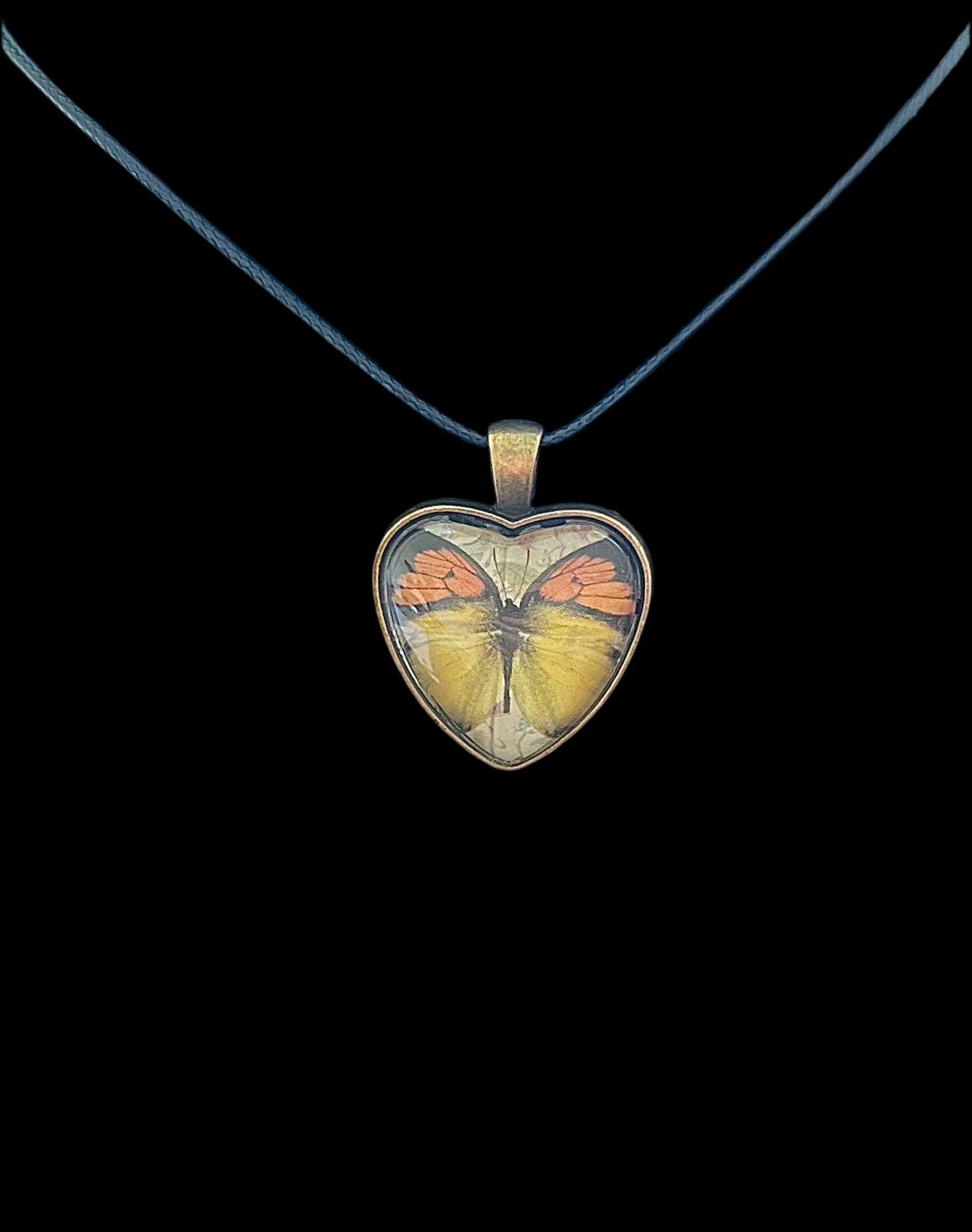 Handmade butterfly pendant necklace