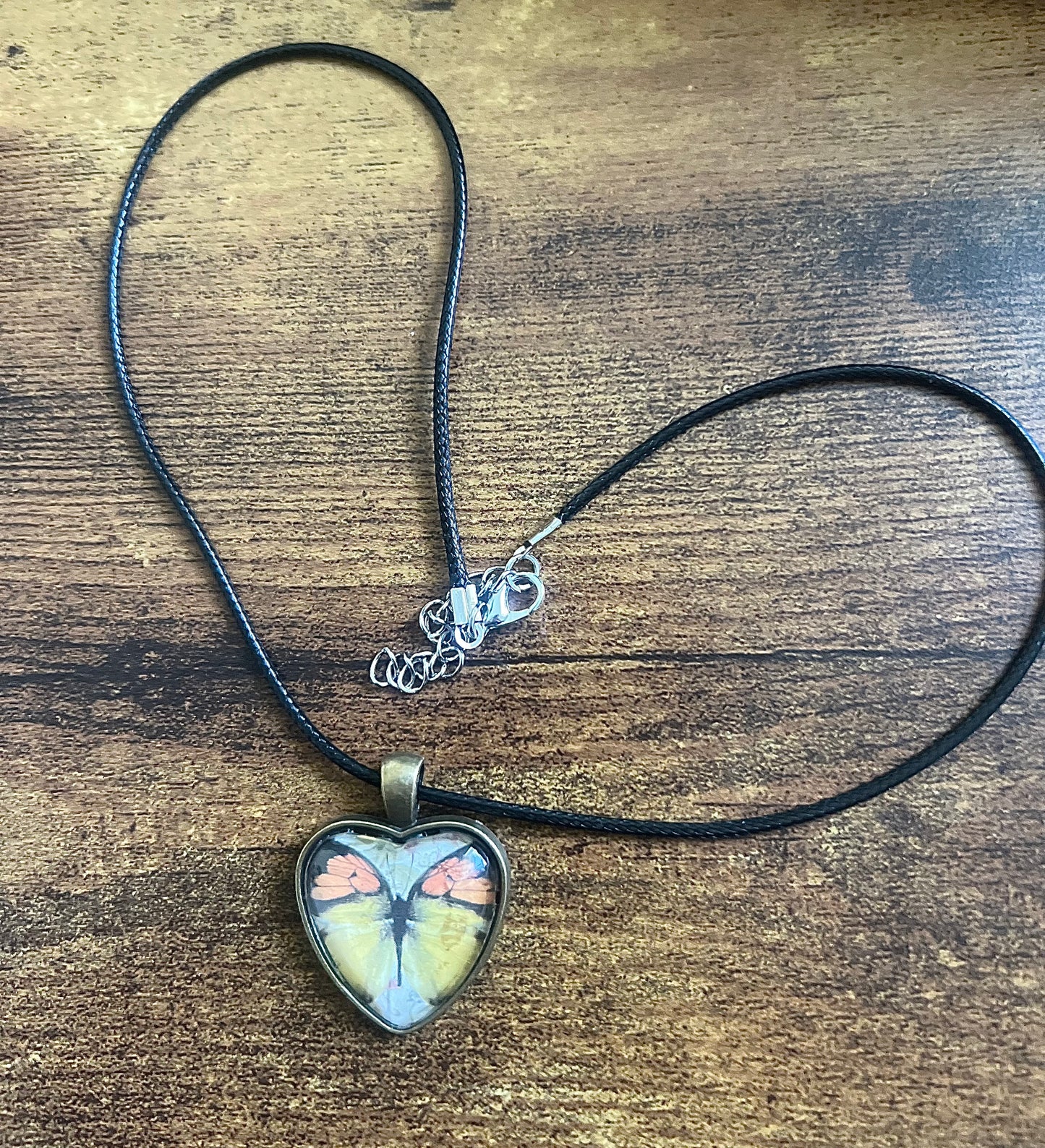 Handmade butterfly pendant necklace