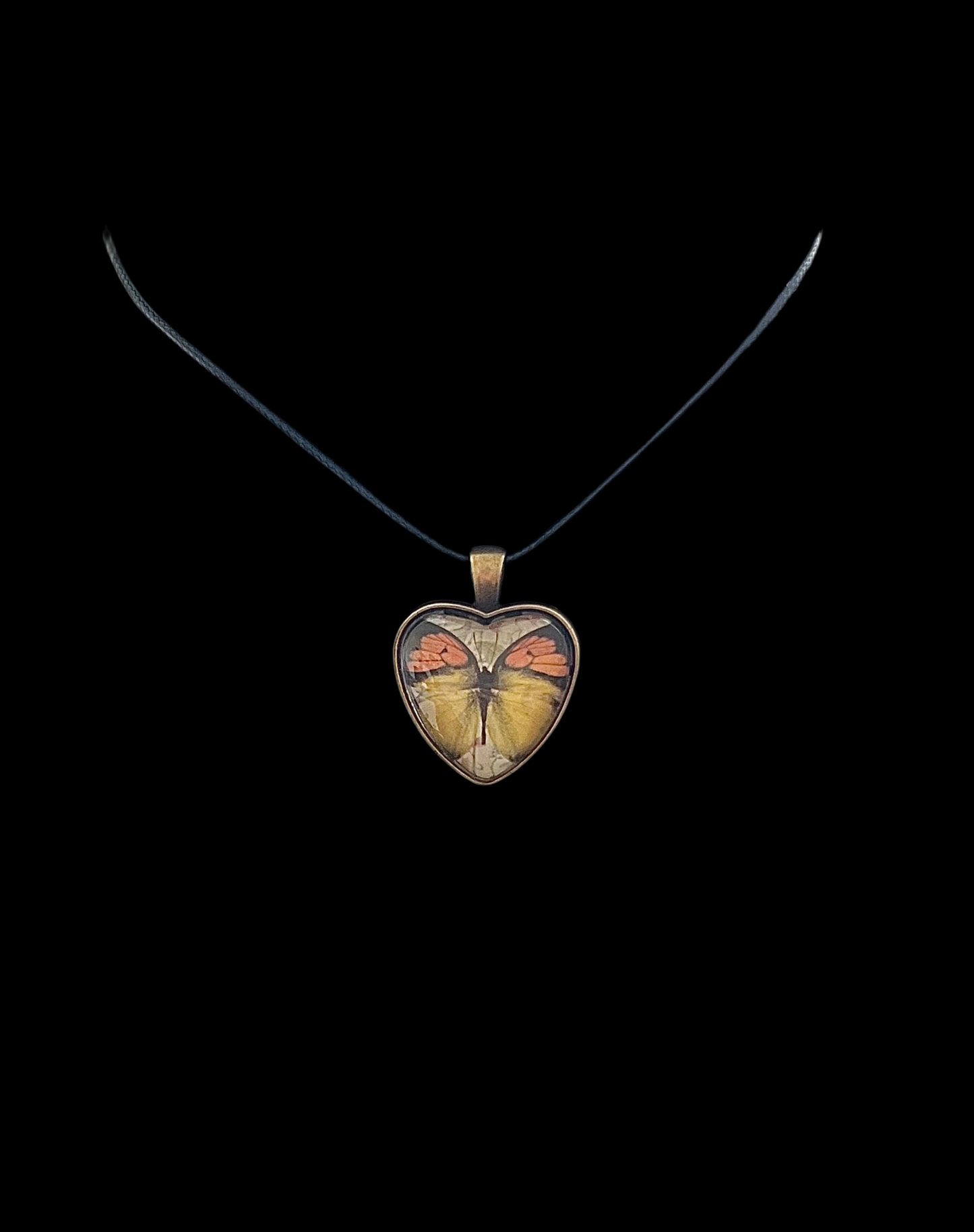 Handmade butterfly pendant necklace